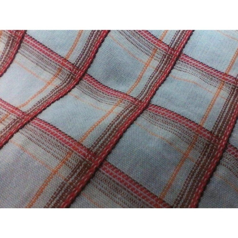 J Ferrar Men's Shirt Long/S Dress Diamond Check Red/Brown/Orange/Tan Siz… - Picture 10 of 16